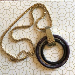 Purple and Black Necklace